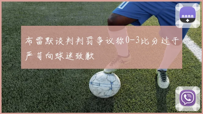 布雷默谈判判罚争议称0-3比分过于严苛向球迷致歉